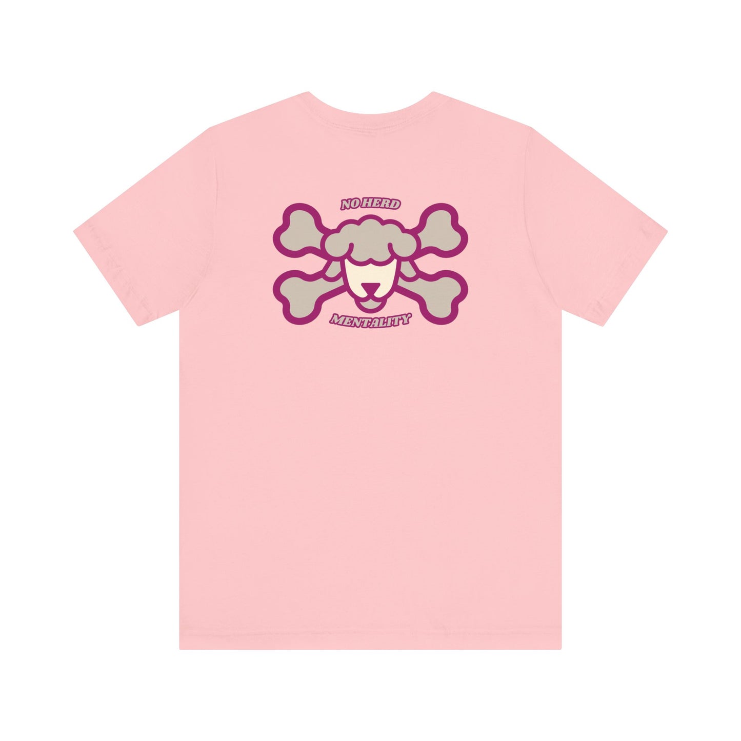 Men's Tee No Herd mentality (Back Print)