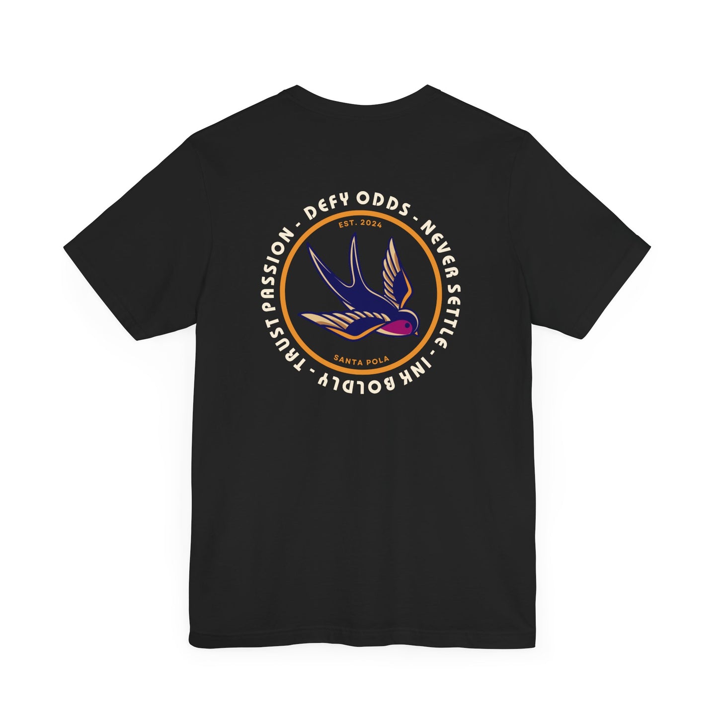 Men's Tee Defy 0dds Never Settle (Back Print)