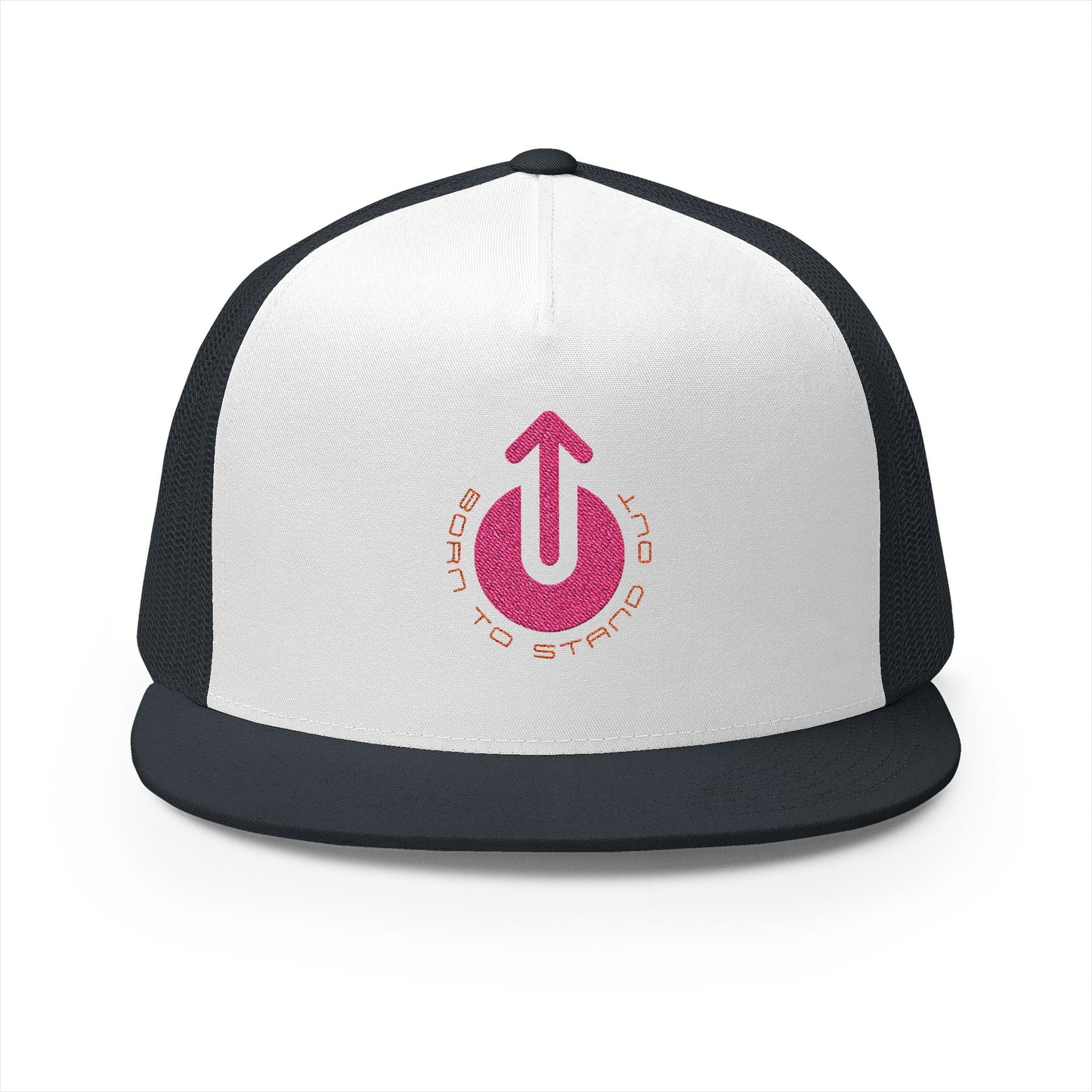 Trucker Cap Born To Stand Out    Pink Logo