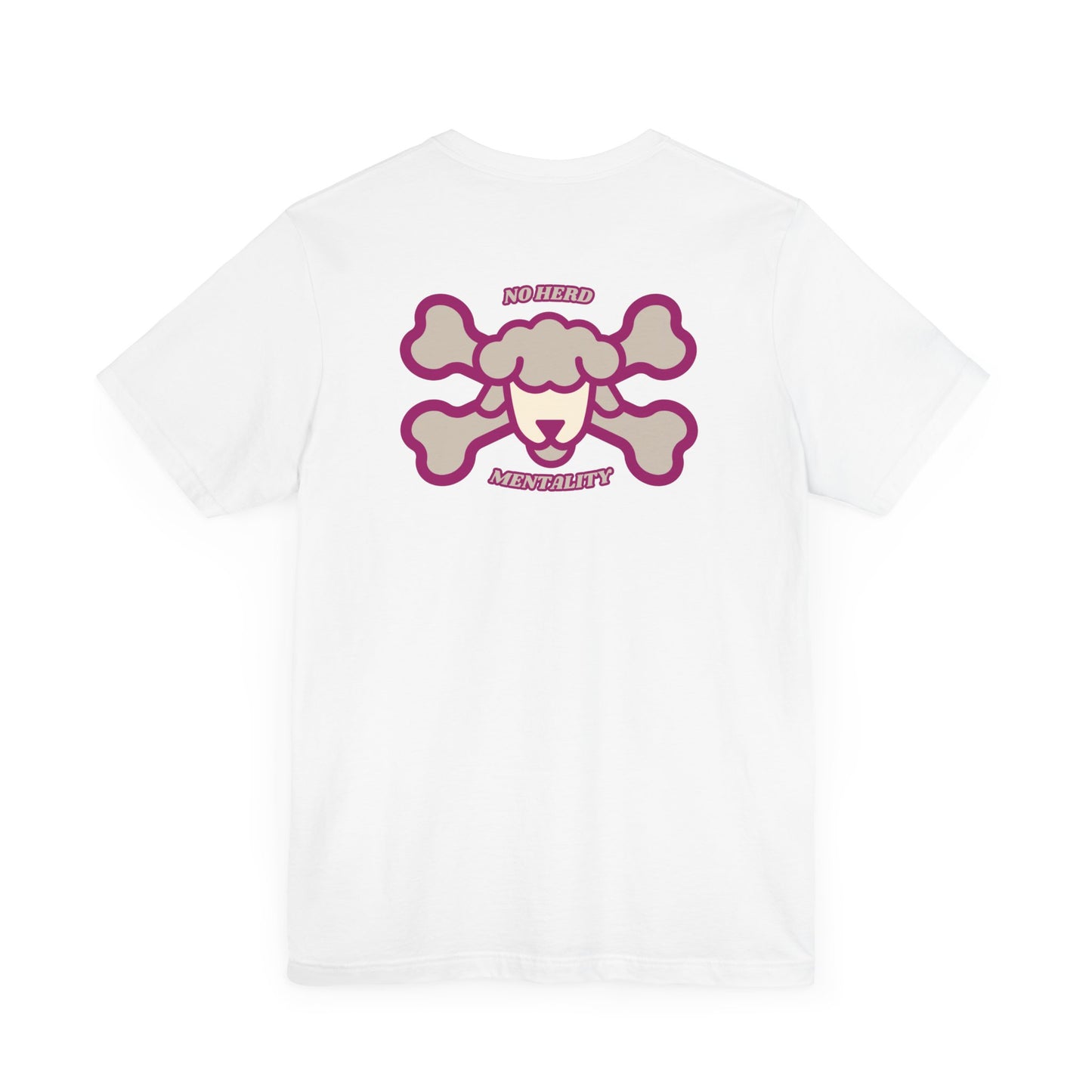 Men's Tee No Herd mentality (Back Print)