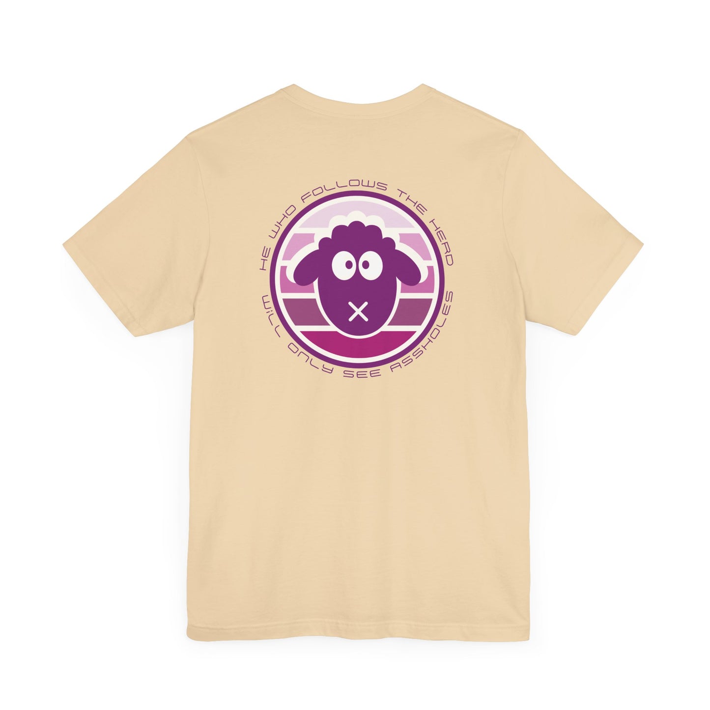 Men's Tee He Who Follows The Herd (Back Print)
