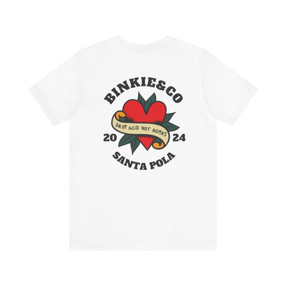 Men's Tee Drop Acid Not Bombs (Back Print)