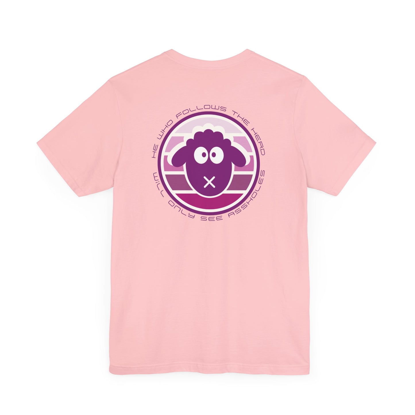 Men's Tee He Who Follows The Herd (Back Print)