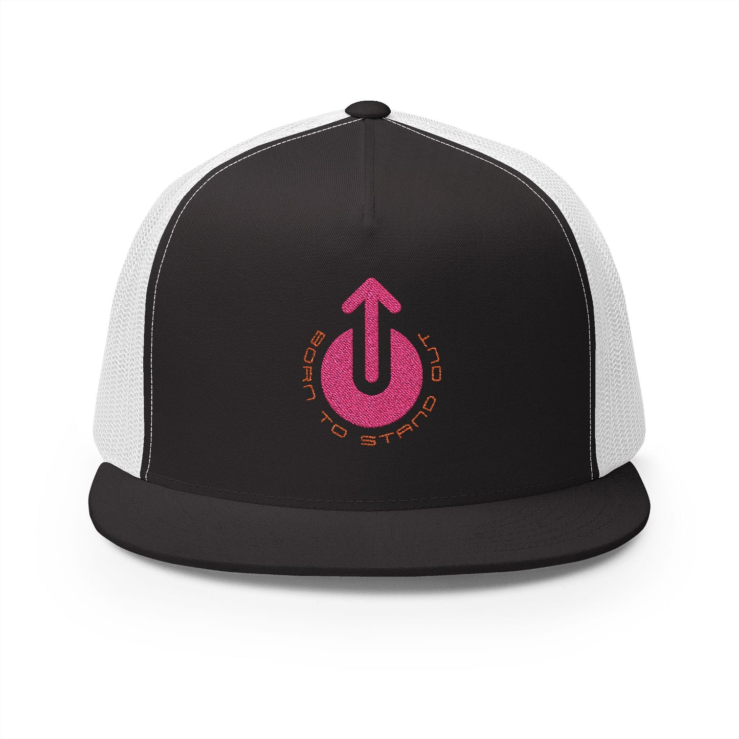 Trucker Cap Born To Stand Out    Pink Logo