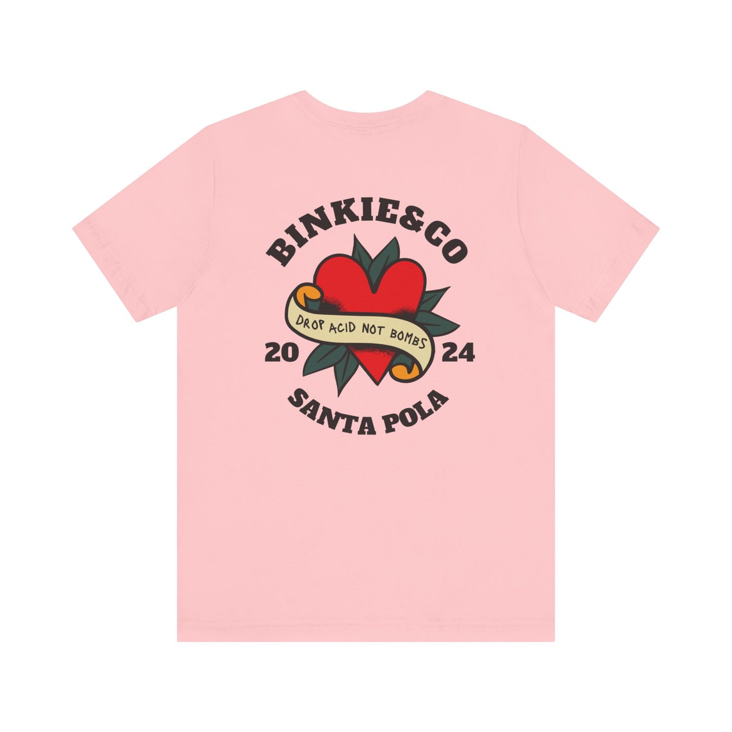 Men's Tee Drop Acid Not Bombs (Back Print)