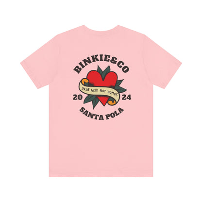 Men's Tee Drop Acid Not Bombs (Back Print)