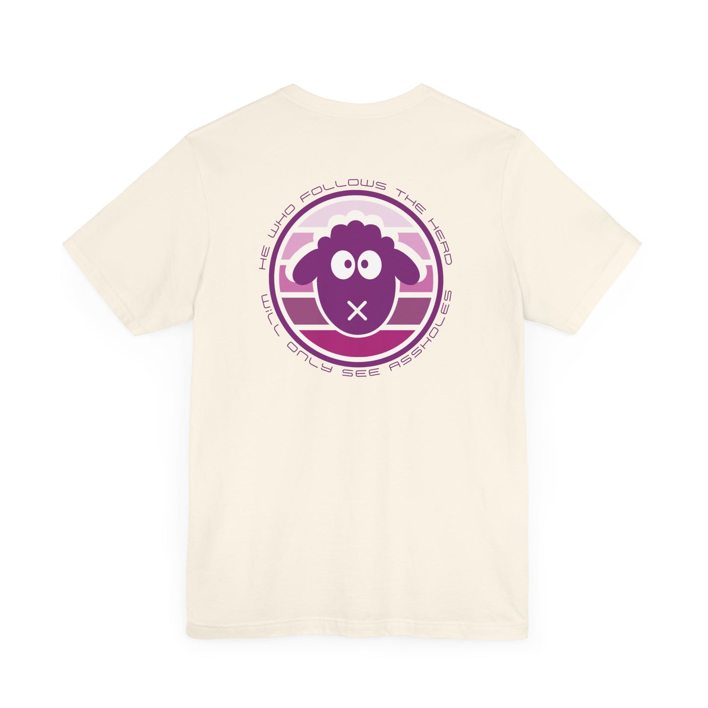 Men's Tee He Who Follows The Herd (Back Print)