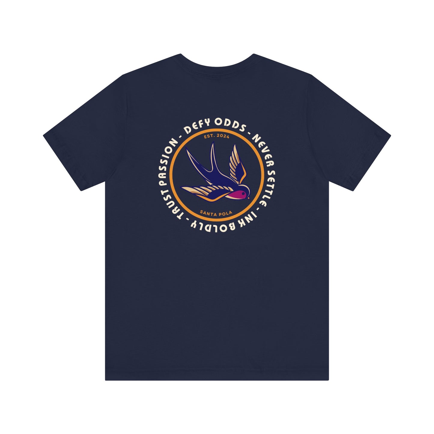 Men's Tee Defy 0dds Never Settle (Back Print)
