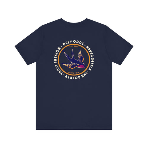 Men's Tee Defy 0dds Never Settle (Back Print)