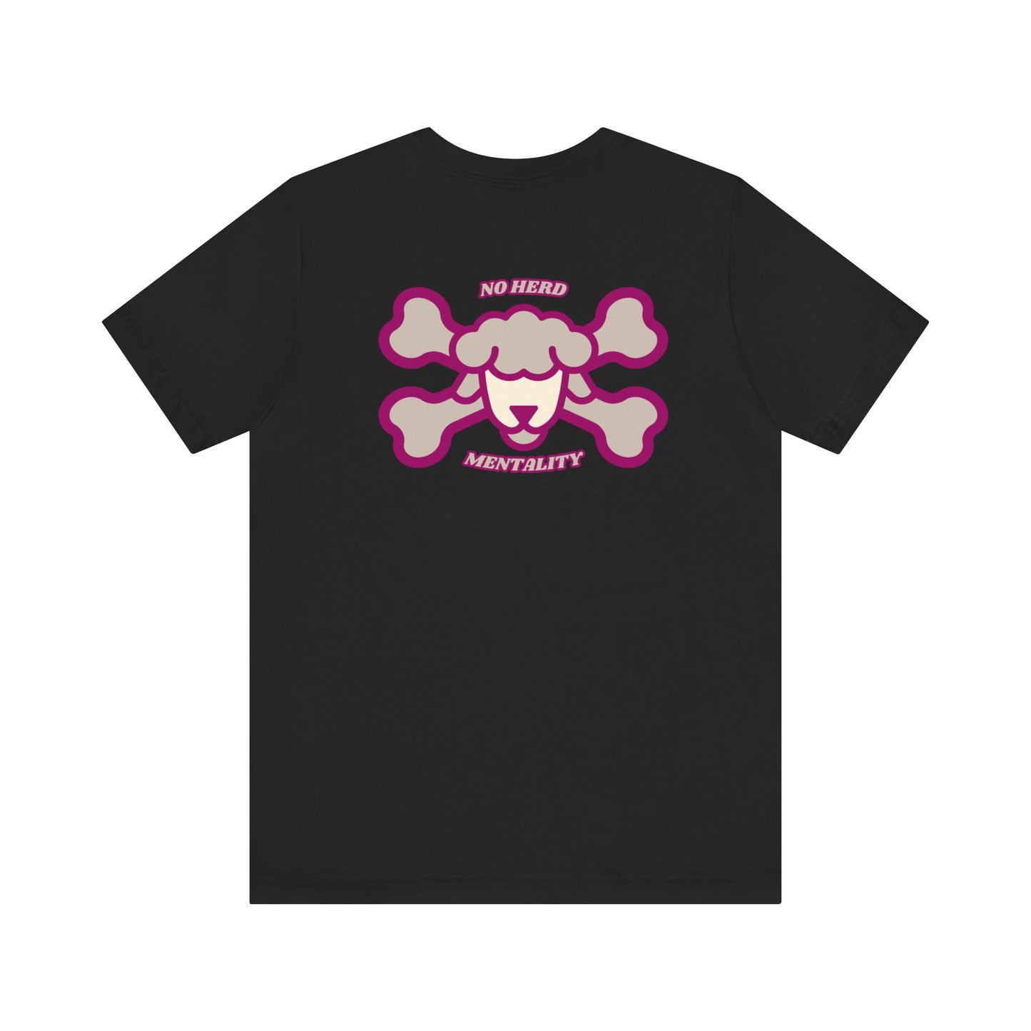 Men's Tee No herd mentality (Back Print)