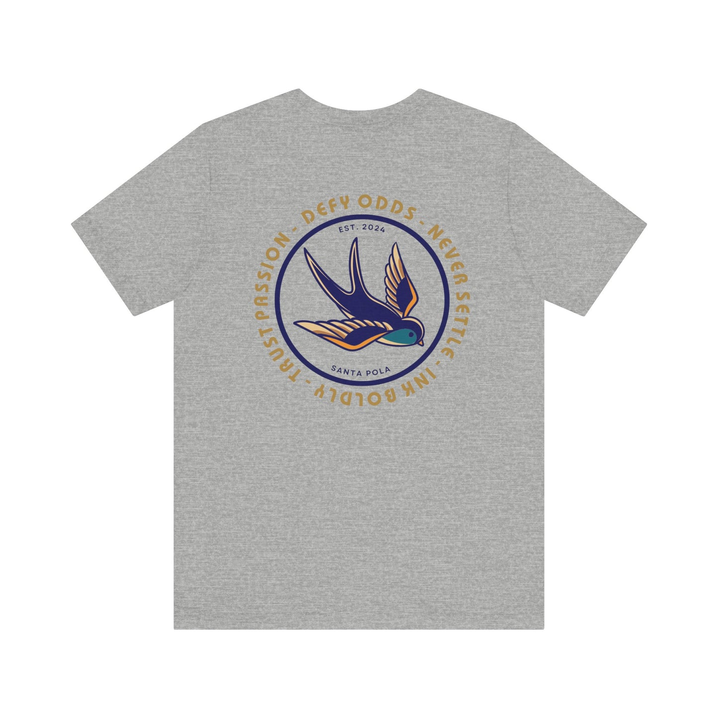 Men's Tee Defy Odds Never Settle (Back Print)