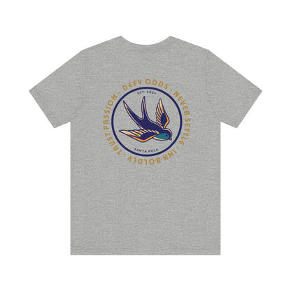 Men's Tee Defy Odds Never Settle (Back Print)