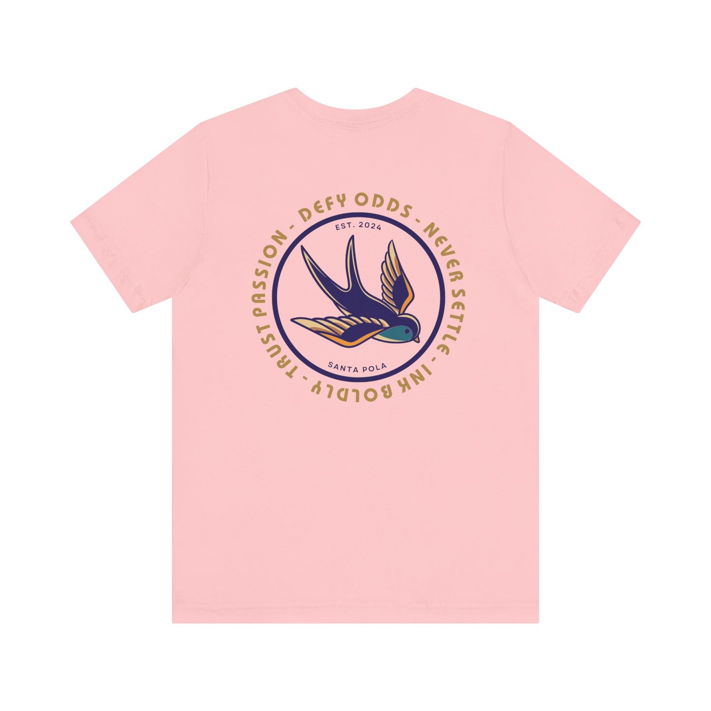 Men's Tee Defy Odds Never Settle (Back Print)