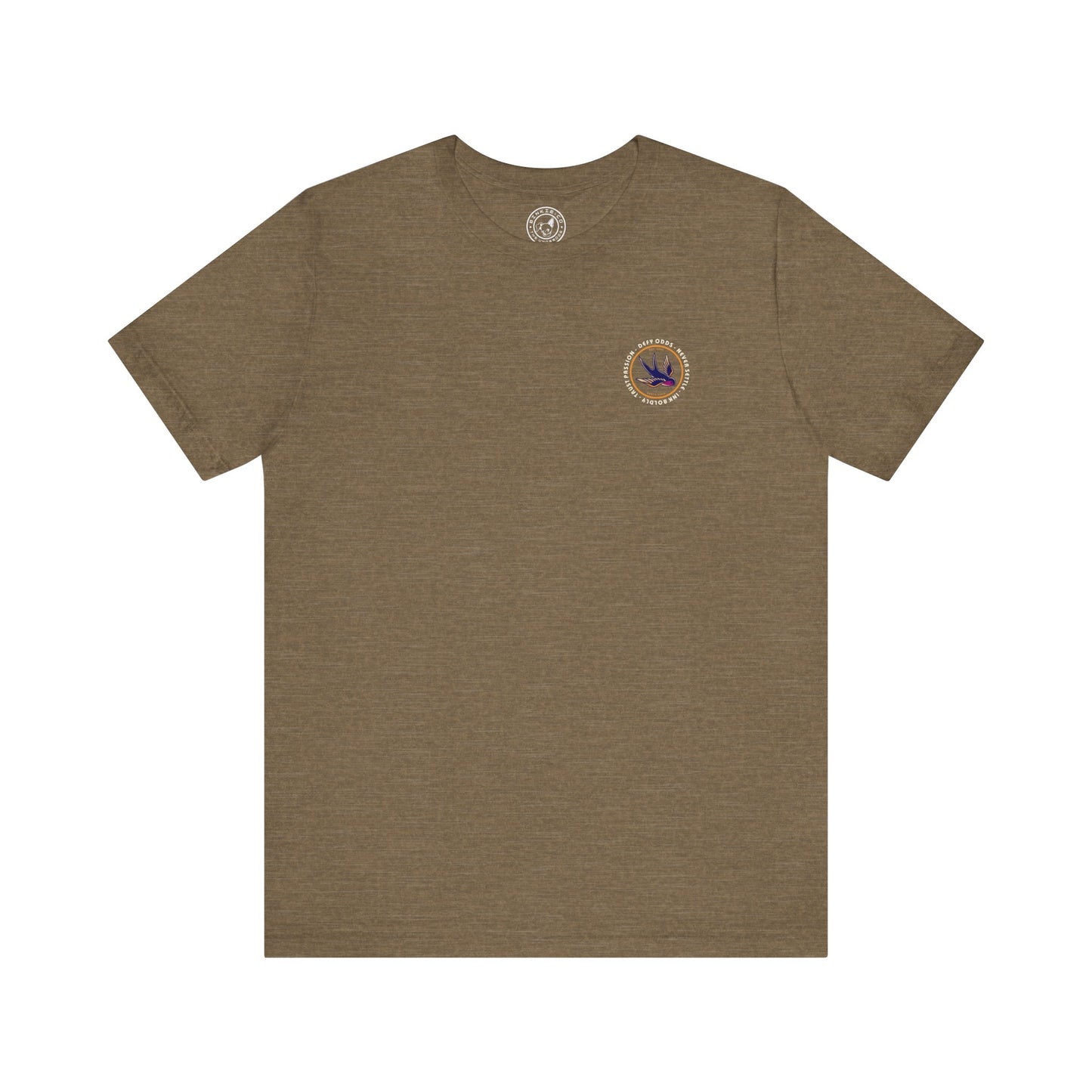 Men's Tee Defy 0dds Never Settle (Back Print)