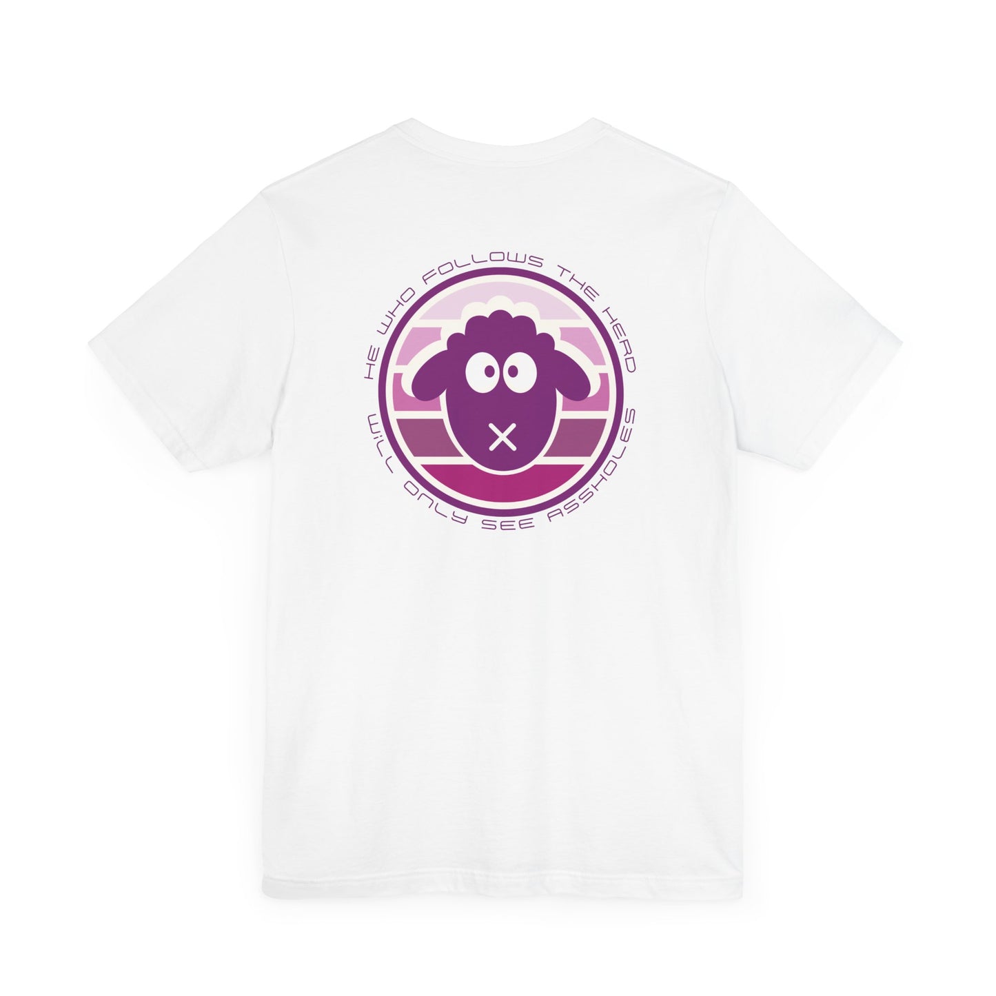 Men's Tee He Who Follows The Herd (Back Print)