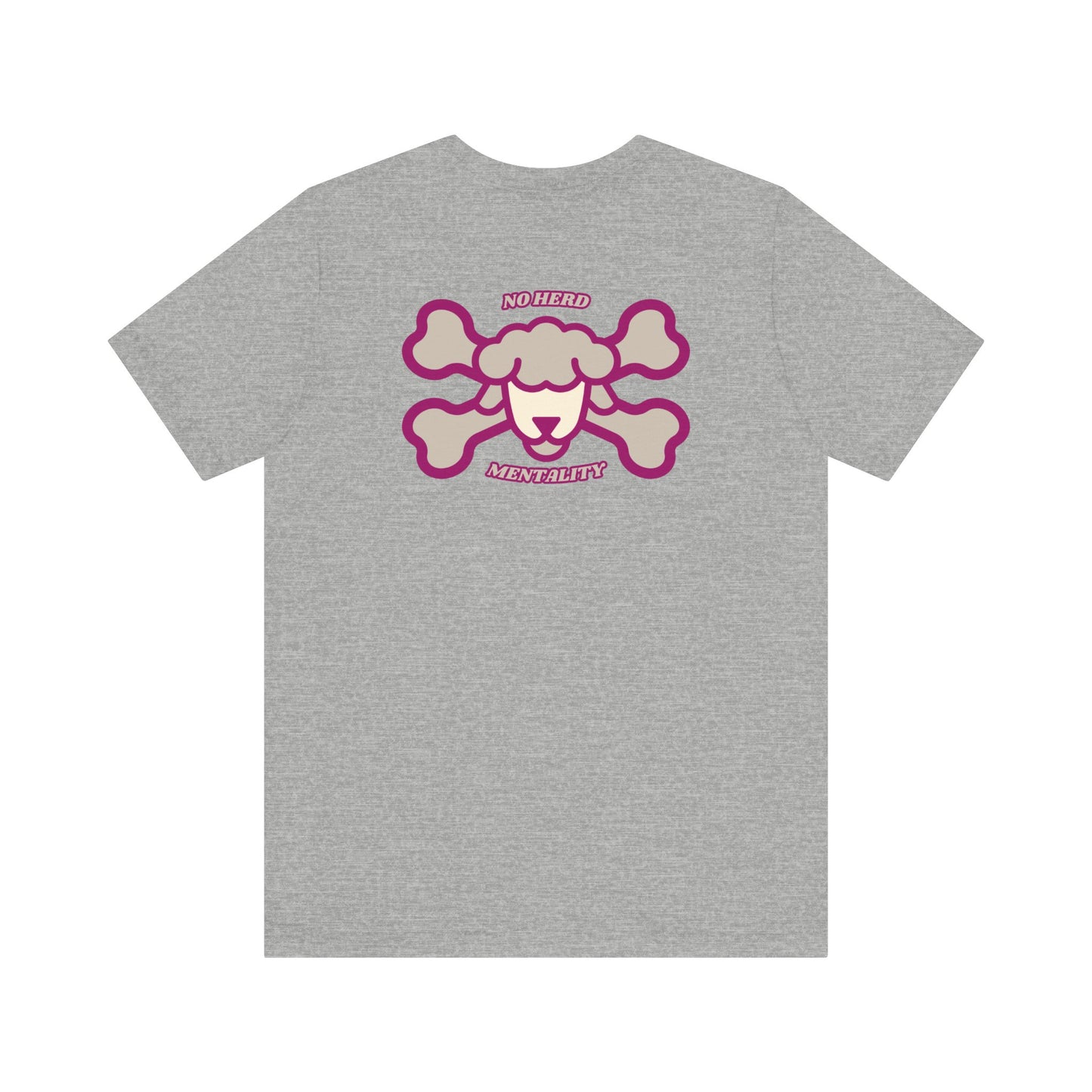 Men's Tee No Herd mentality (Back Print)