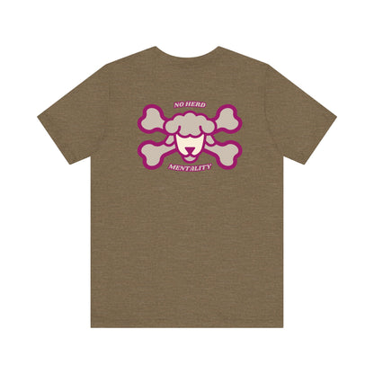 Men's Tee No herd mentality (Back Print)
