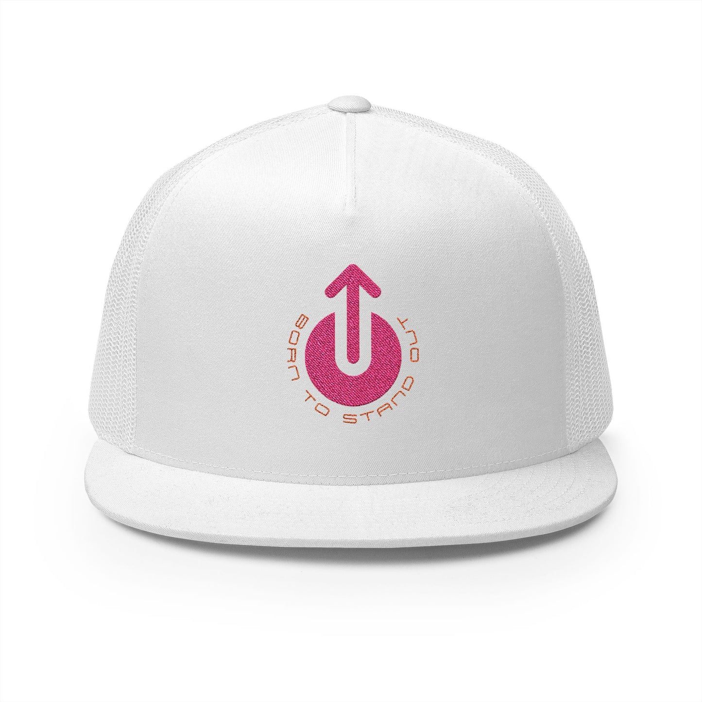 Trucker Cap Born To Stand Out    Pink Logo