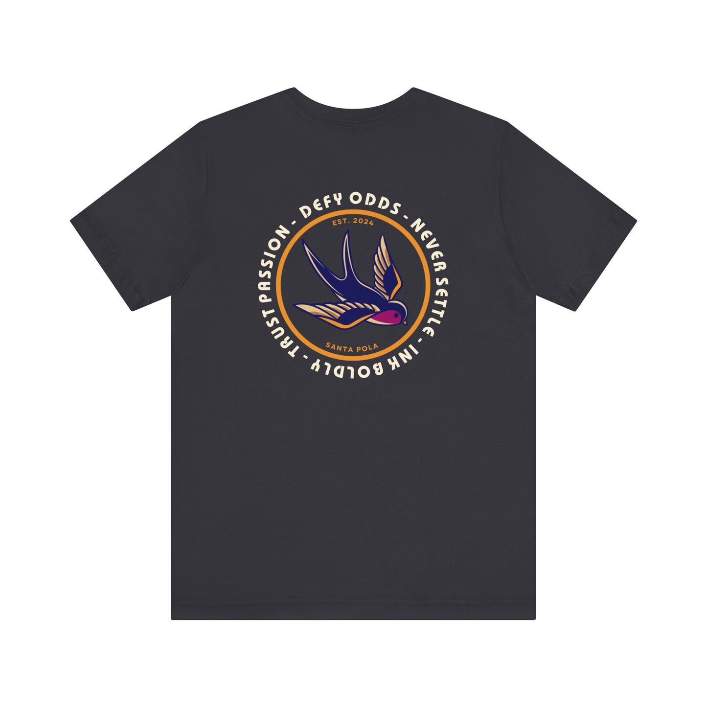 Men's Tee Defy 0dds Never Settle (Back Print)