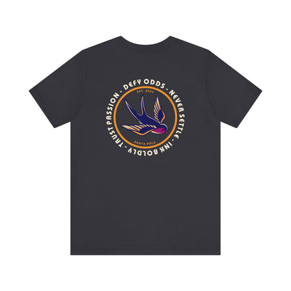 Men's Tee Defy 0dds Never Settle (Back Print)