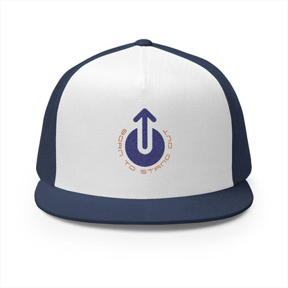 Trucker Cap Born To Stand Out Blue Logo