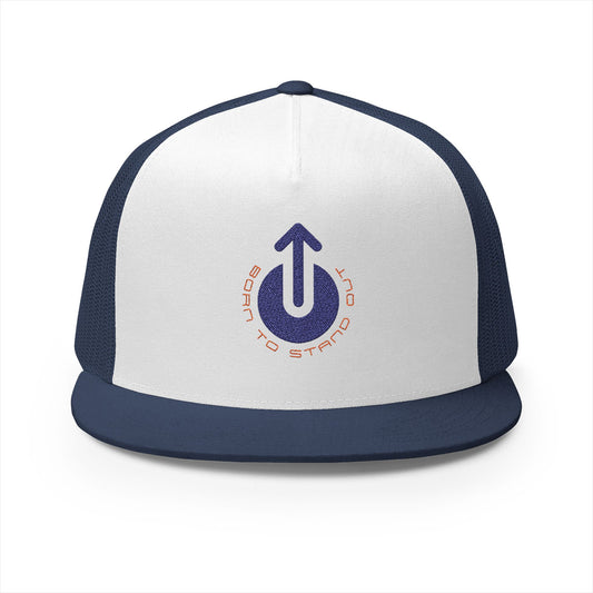 Trucker Cap Born To Stand Out Blue Logo