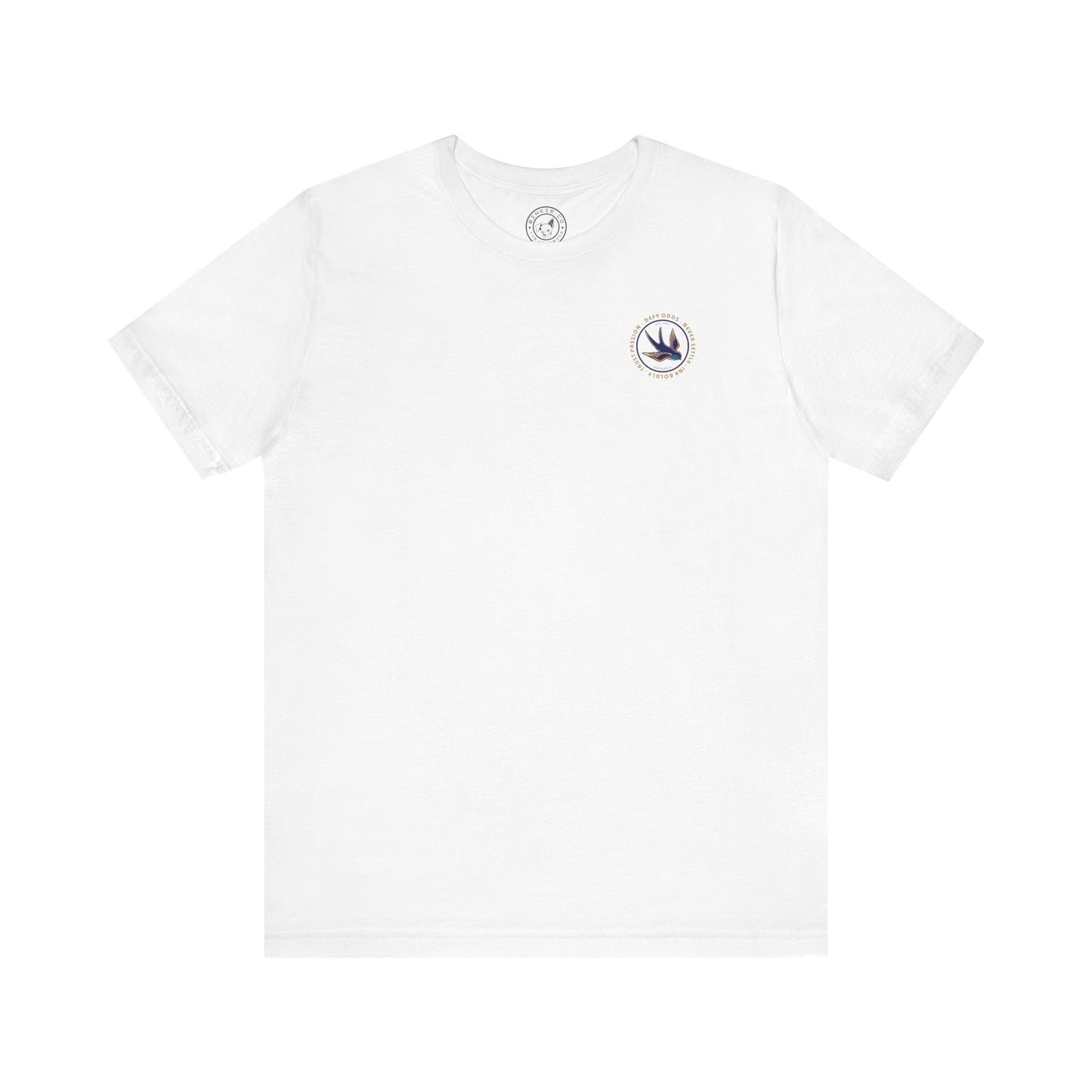 Men's Tee Defy Odds Never Settle (Back Print)