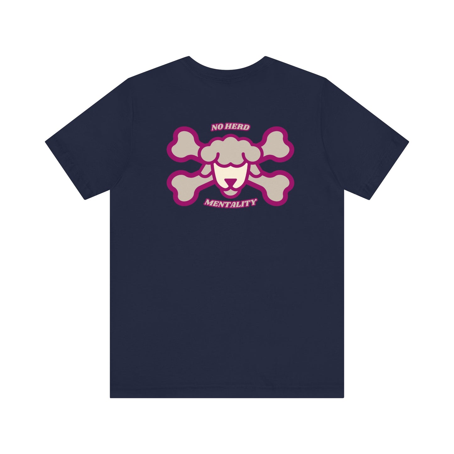 Men's Tee No herd mentality (Back Print)