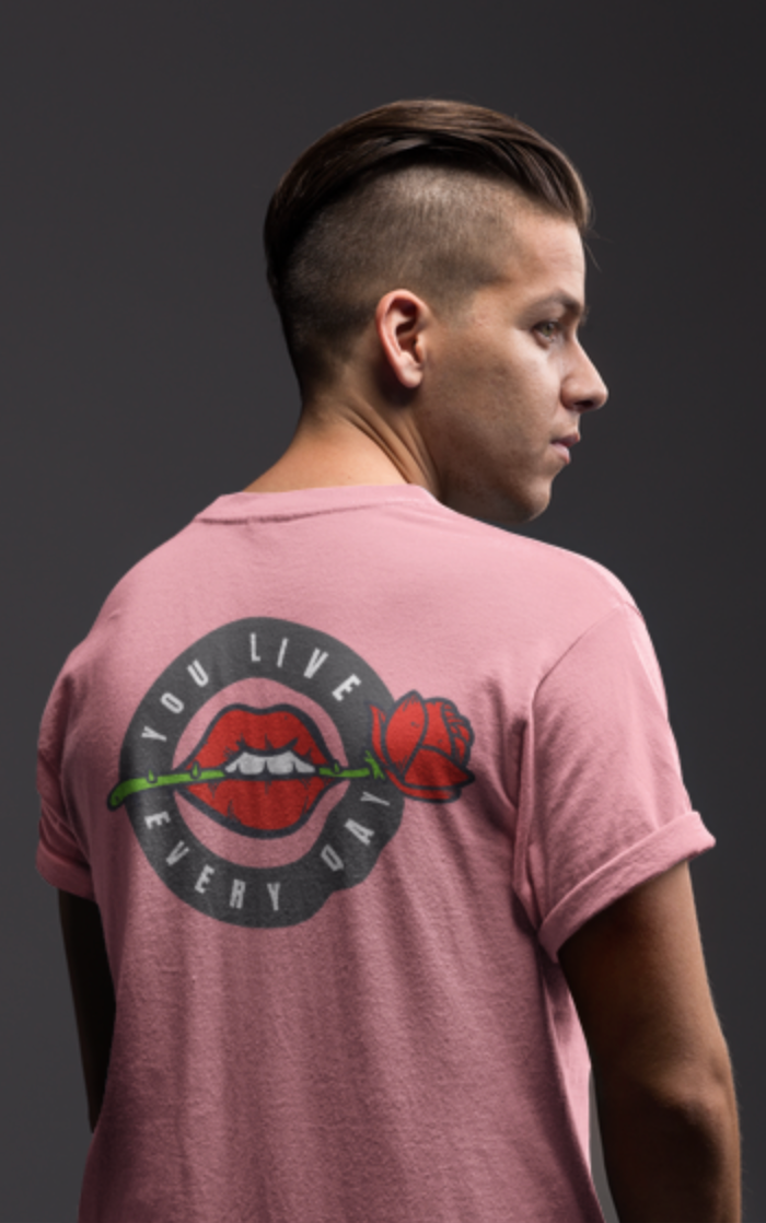 Men's Tee You Live Every Day (Back Print)