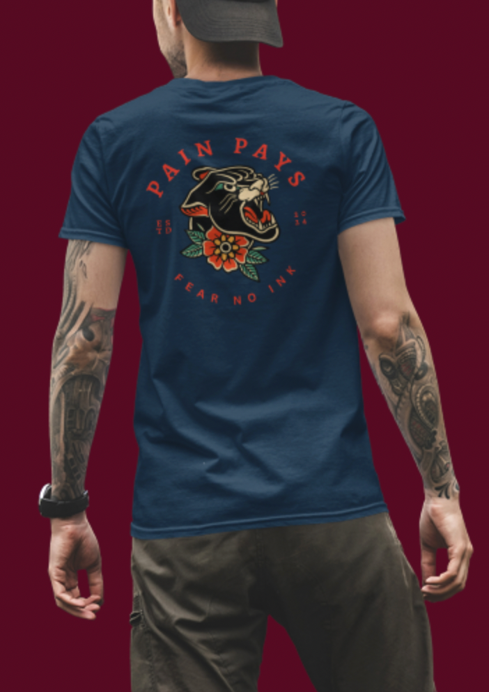 Men's Tee Pain Pays Fear No Ink (Back Print)
