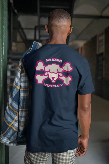 Men's Tee No herd mentality (Back Print)
