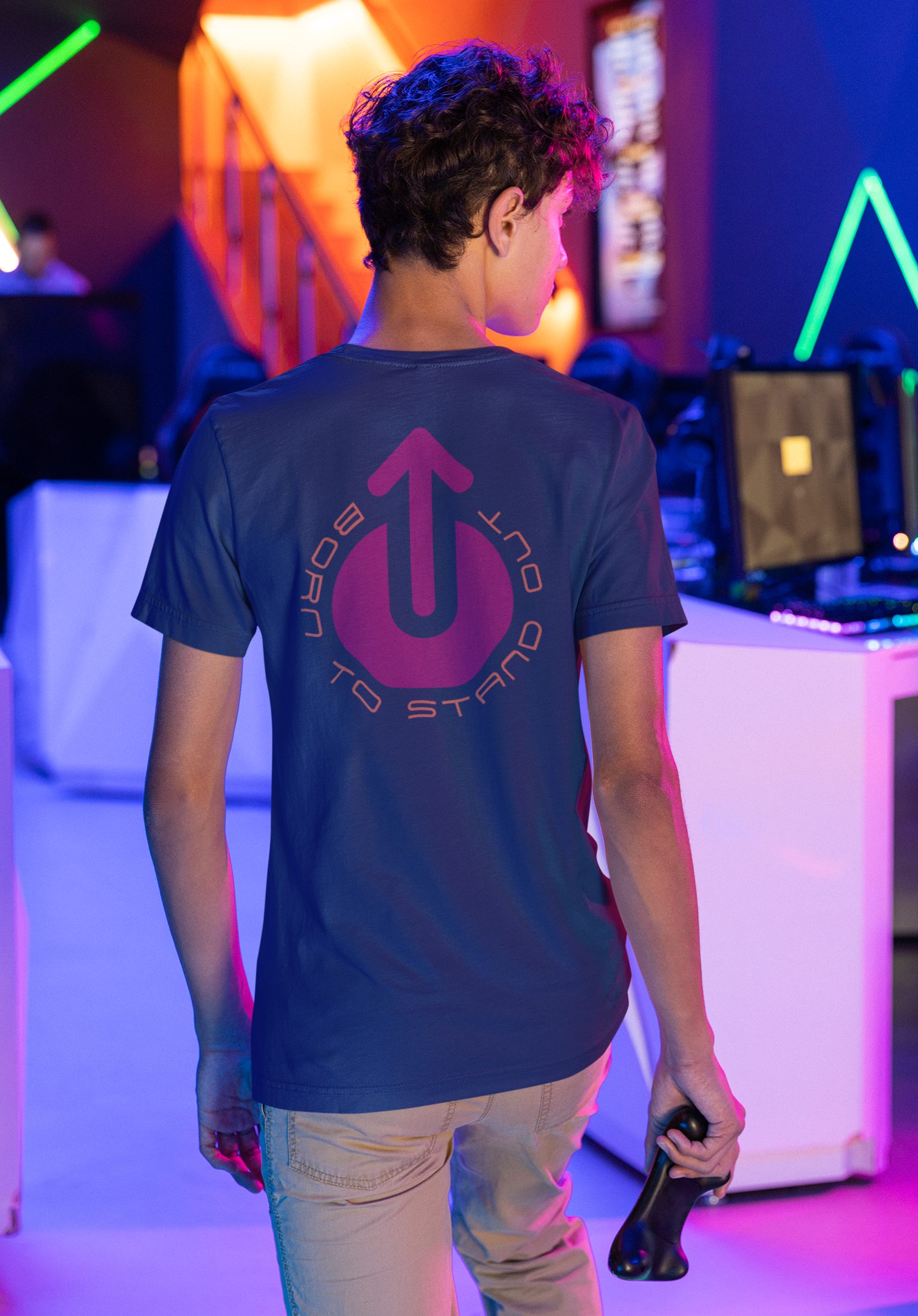 Men's Tee Born To Stand Out (Back Print)