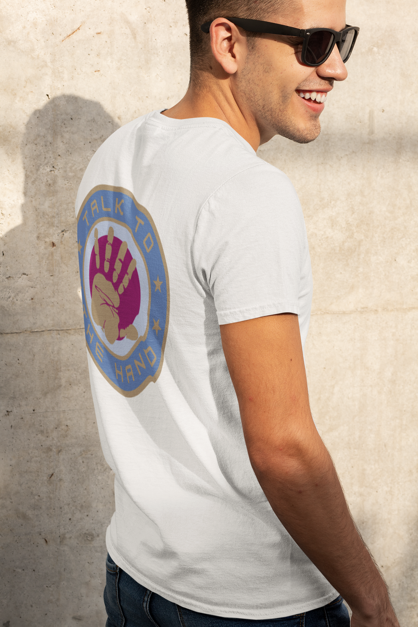 Men's Tee Talk To The Hand (Back Print)