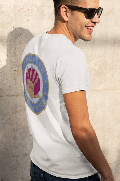 Men's Tee Talk To The Hand (Back Print)