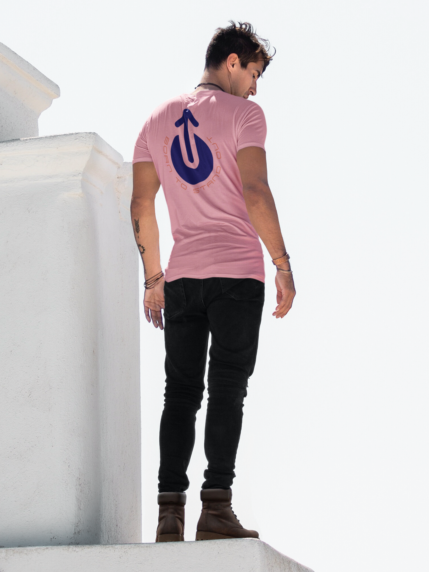 Men's Tee Born to Stand Out (Back Print)