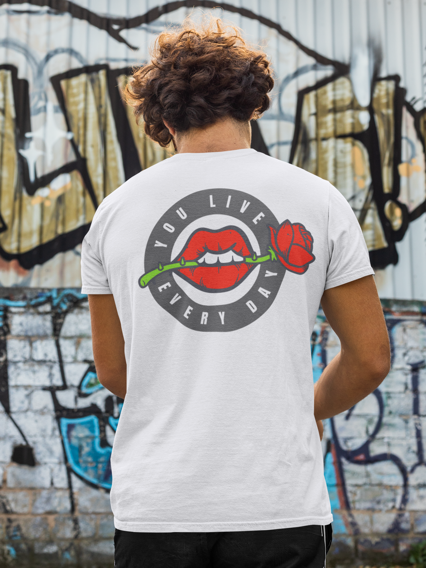 Men's Tee You Live Every Day (Back Print)