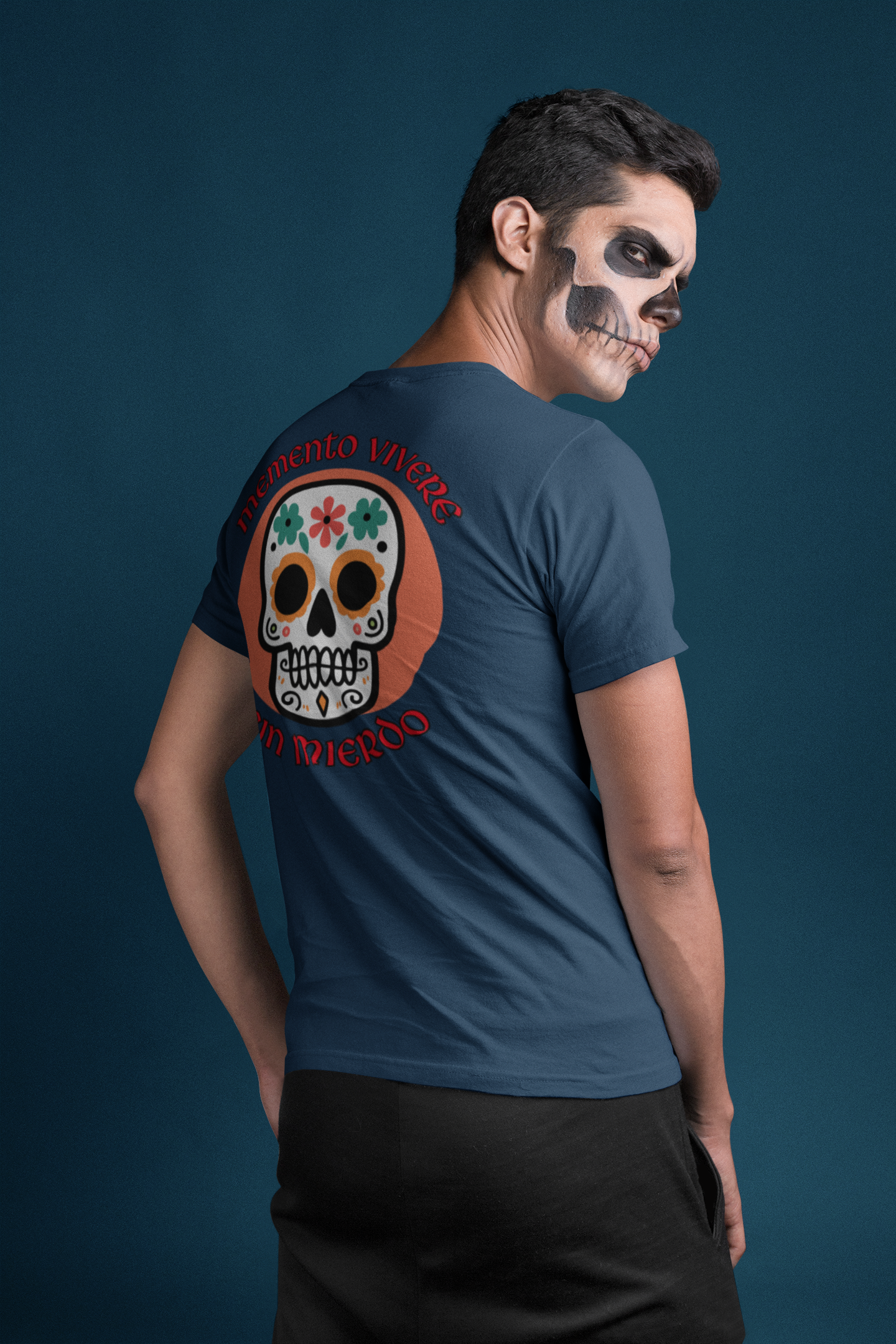 Men's Tee Memento Vivere Sin Miedo (Back Print)