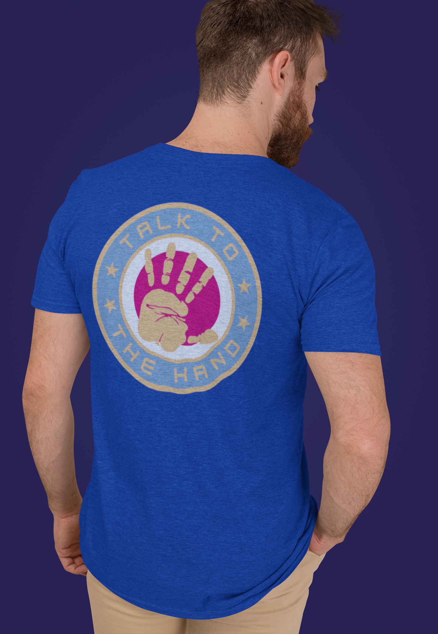 Men's Tee Talk To The Hand (Back Print)