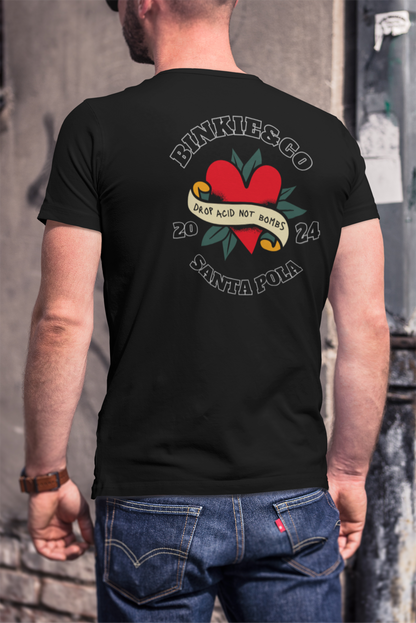 Men's Tee Drop Acid Not Bombs (Back Print)