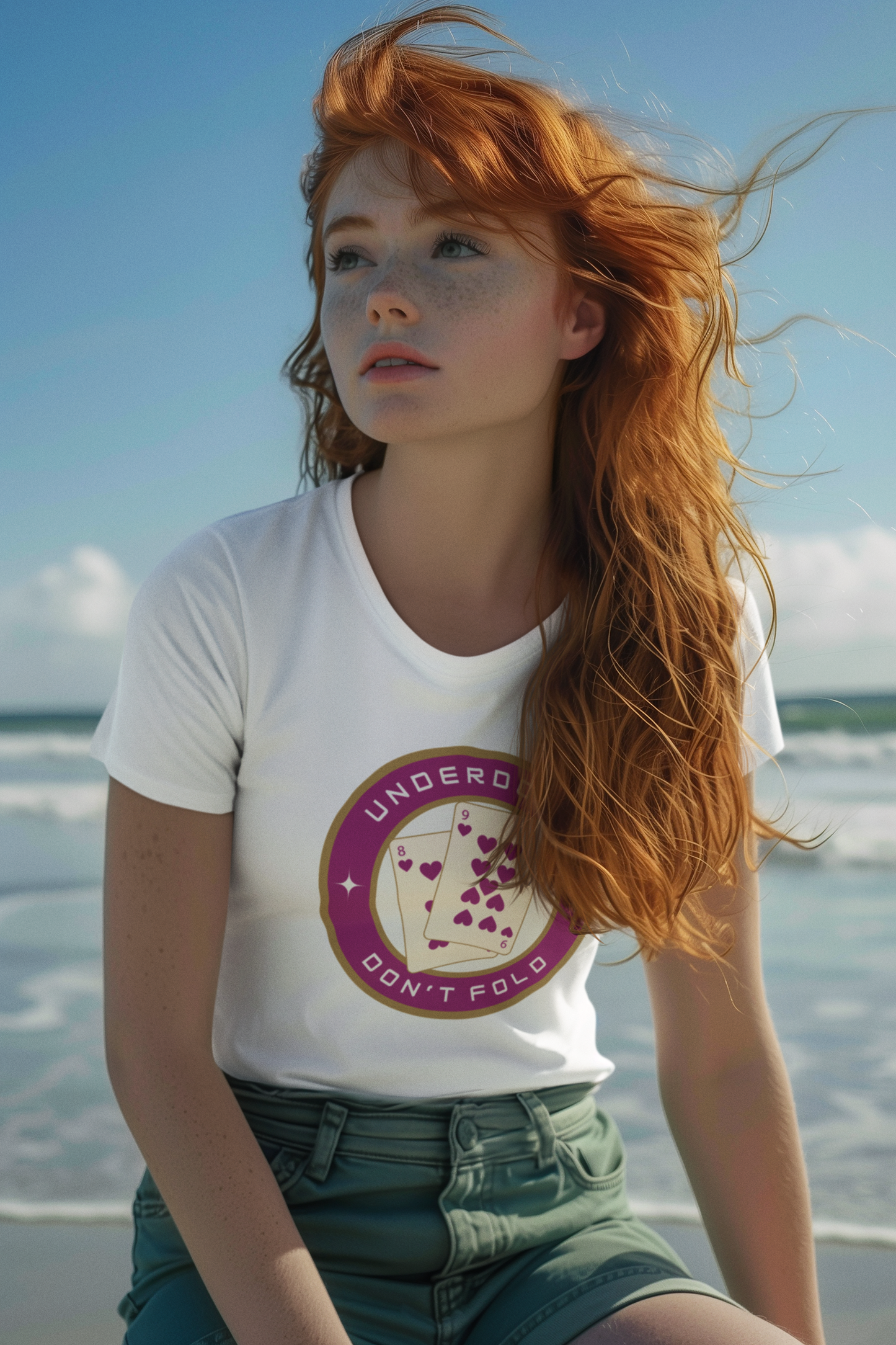 Women's Tee Underdogs Don't Fold